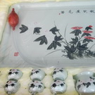 手绘秋饮黄花酒功夫茶具