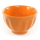 橙色凹纹碗 饭碗 汤碗