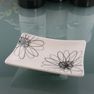 欧洲卫浴浴室用品/英国living品牌/线条菊花香皂碟