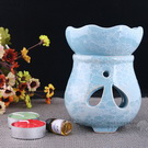 粉蓝色水滴香薰炉/薰香炉送蜡烛和香精油